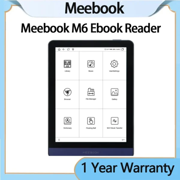 NEW Meebook M6 Ereader 6" Ebook reader Ereader with Dual color frontlight 3G/32GB 8-core android 11 reader book 300 PPI