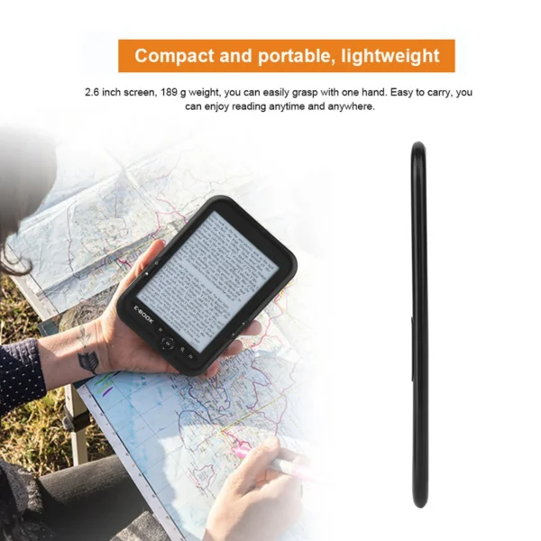 6 inch e reader e BOOK Reader e Ink EBOOK Reader EInk 6 Inch Ereader 600 X 800 Resolution Display 300DPI Blue Cover 16GB 8GB 4GB - Image 2