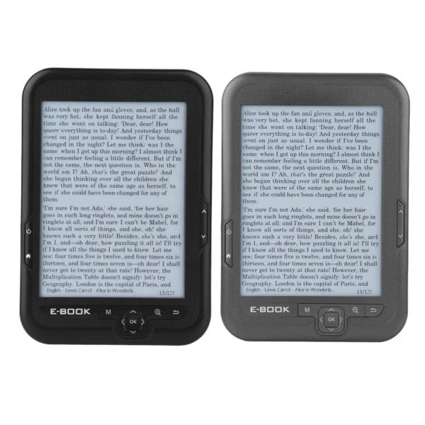 6 inch e reader e BOOK Reader e Ink EBOOK Reader EInk 6 Inch Ereader 600 X 800 Resolution Display 300DPI Blue Cover 16GB 8GB 4GB - Image 5